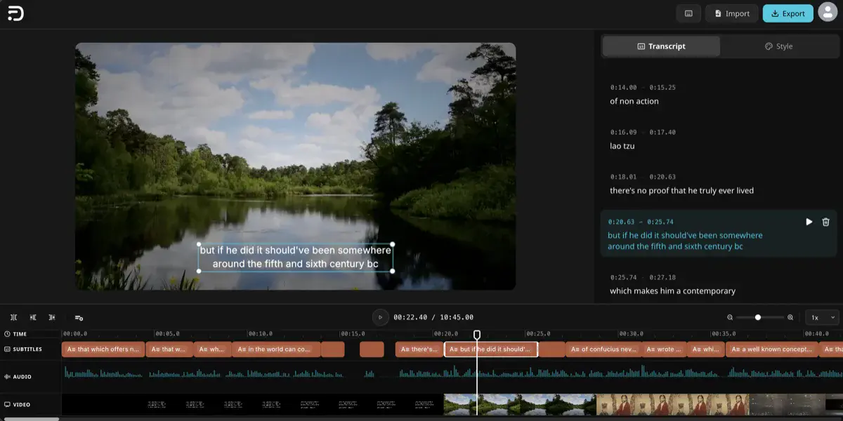 SaydiDub Editor Preview